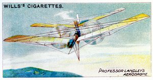 SP Langleys dampdrevne modellfly Aerodrome, c1896 av Unbekannt
