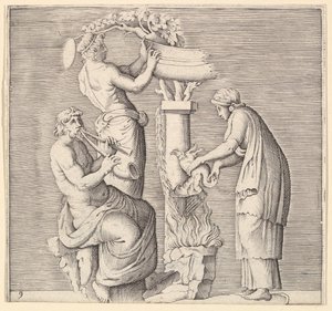Sacrifice of a Swan, utgitt ca. 1599-1622. av Unbekannt
