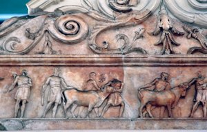 Offerscene på Ara Pacis, Roma av Unbekannt