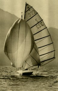 Seiling på Attersee, Øvre Østerrike, c1935. av Unbekannt