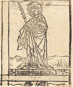 Saint Agnes [verso], sannsynligvis 14601480. av Unbekannt