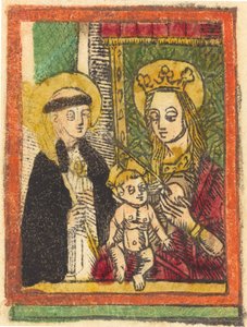 Saint Bernard med Madonnaen og barnet, 14801500. av Unbekannt