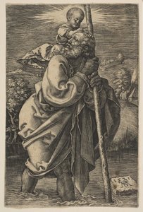 Saint Christopher Facing Venstre copy.n.d. av Unbekannt