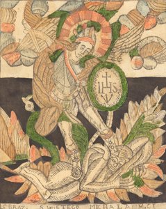 Saint Michael, 1400-tallet. av Unbekannt