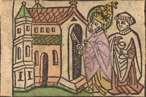 Sankt Peter som grunnlegger av kirken, 14601470. av Unbekannt