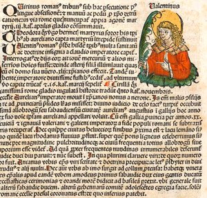 Saint Valentine fra Nürnberg-krøniken, 1493 av Unbekannt