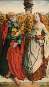 De hellige Peter og Dorothy, c1505, 1909 av Unbekannt