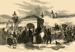 Salg av Hyde Park Turnpike, c1876. av Unbekannt
