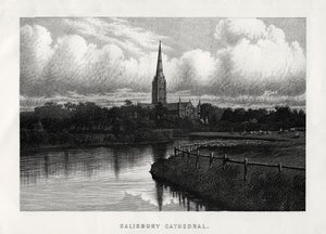 Salisbury Cathedral, Wiltshire, England, 1800-tallet av Unbekannt
