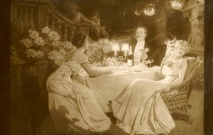 Salong 1910. Ludovic Alleaume etter middag, 1910. av Unbekannt