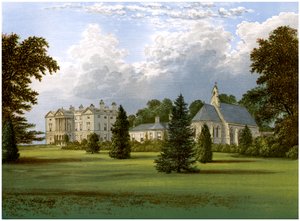 Sandbeck Park, Yorkshire, hjemmet til jarlen av Scarborough, c1880 av Unbekannt