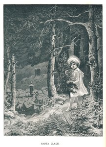 Julenissen.Illustrasjon fra The Strand Magazine januar-juni 1891 av Unbekannt