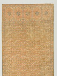 Karm med blomsterfelt og endefelt på gullgrunn, 1700-tallet. av Unbekannt