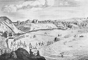 Scarborough Sands i 1735, c1735, 1904 av Unbekannt