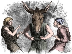 Scene fra Shakespeares En midtsommernattsdrøm av Unbekannt