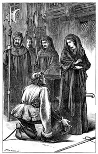 Scene fra Shakespeares Richard III, 1591 c1870 av Unbekannt