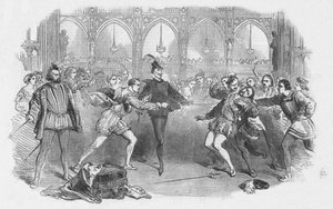 Scene fra Spohrs Faust, ved Royal Italian Opera, 1852. av Unbekannt