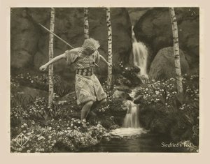 Scene fra filmen Die Nibelungen: Siegfried av Fritz Lang, 1924. av Unbekannt