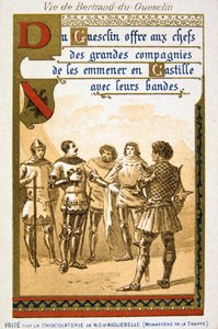 Scene fra livet til Bertrand du Guesclin, 1800-tallet av Unbekannt