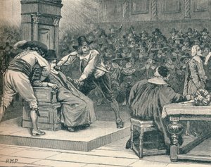 Scene i Underhuset: Speakeren tvang, 1629 1905 av Unbekannt