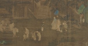 Scener fra The Lives of Famous Men del 1, Ming-dynastiet, 1500-1600-tallet. av Unbekannt