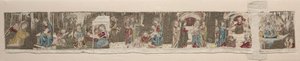Scener av Jomfruens liv, fra et brodert alter foran, 1330- eller 1340-tallet. av Unbekannt