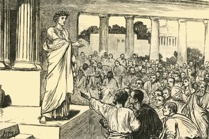 Scipios appell til folket, 1890. av Unbekannt