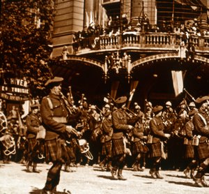 Skotske soldater, 14. juli 1919 av Unbekannt