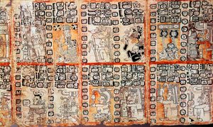 Utsnitt fra Maya Troano Codex, 1400-tallet av Unbekannt