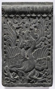 Seksjon av en kisteplattform: Phoenix, 550-577. av Unbekannt
