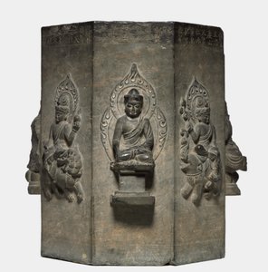 Seksjon av en Dharani-søyle, Tang-dynastiet 618-907. av Unbekannt