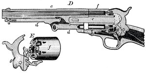 Utsnitt av Colt-revolveren, c1880 av Unbekannt