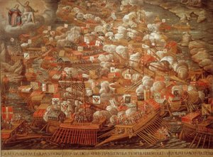 Sjøslag ved Lepanto 1571 / samtidig.