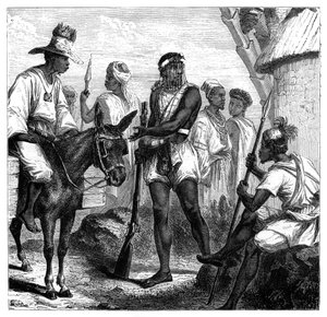 Senegalesere, ca 1890 av Unbekannt
