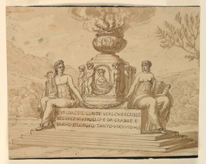 Grafmonumentet for filosofen grev Alessandro Verri av Unbekannt