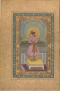 Shah Jahan på en terrasse, 1627. av Unbekannt