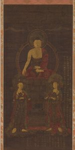 Shakyamuni triade, av Unbekannt