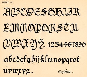 Ark 14, fra en portefølje av alfabeter, 1929 av Unbekannt