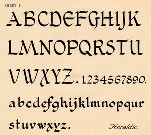 Ark 5, fra en portefølje av alfabeter, 1929 av Unbekannt