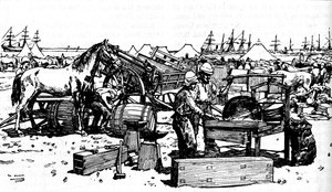 Shoeing Forge fra New South Wales Artillery ved Suakim, c1885, 1902 av Unbekannt