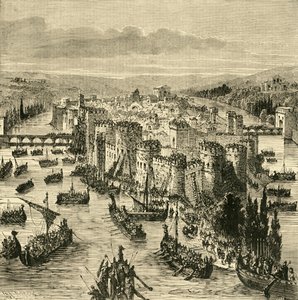 Beleiring av Paris av nordboerne, 845, 1890. av Unbekannt