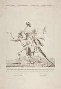 Beskrivelse av Chouanene og andre kontrarevolusjonære, ca. 1793. av Unbekannt