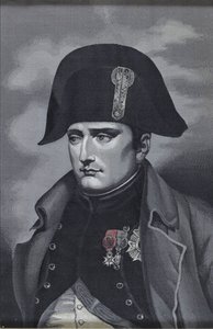 Silkevevingsportrett av keiser Napoléon I Bonaparte 1769-1821 av Unbekannt