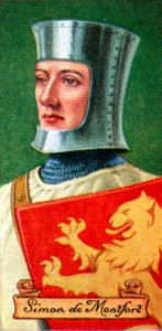 Simon de Montfort, hentet fra en serie sigarettkort, 1935 av Unbekannt