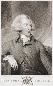 Sir John Sinclair , skotsk landbruksøkonom og statistiker, ca 1790-tallet av Unbekannt