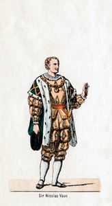 Sir Nicholas Vaux, kostymedesign for Shakespeares skuespill, Henry VIII, 1800-tallet av Unbekannt