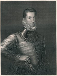 Sir Philip Sidney, c1576, tidlig på midten av 1800-tallet. av Unbekannt