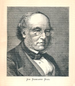 Sir Rowland Hill, opphavsmannen til frimerket, 1893. av Unbekannt
