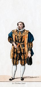 Sir Thomas Lovell, kostymedesign for Shakespeares skuespill, Henry VIII, 1800-tallet av Unbekannt