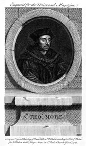 Sir Thomas More , katolsk engelsk advokat, forfatter og politiker, 1748 av Unbekannt